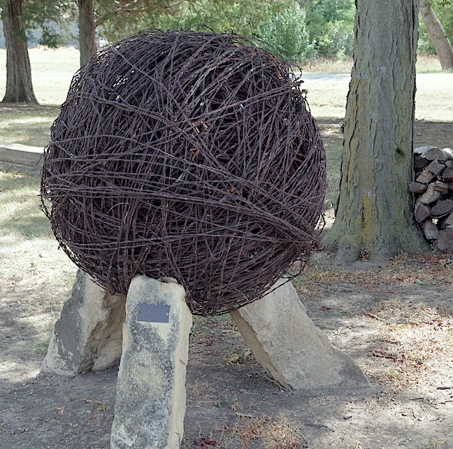 Ball of barbed wire, Kansas Barbed Wire Museum, LaCrosse, KS