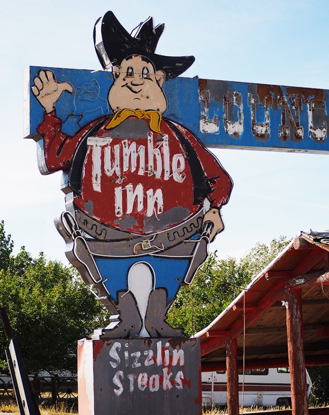 The defunct Tumble Inn, Powder River, Wyoming